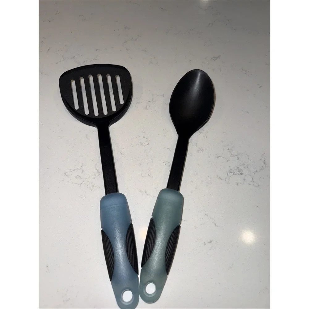 Set Of 2 Ekco Nylon Basting Serving Cooking Spoon & Spatula Heat Resistance‎
